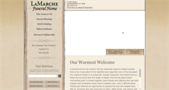 Desktop Screenshot of lamarchefuneralhome.com
