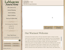 Tablet Screenshot of lamarchefuneralhome.com